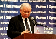 Wizyta prezesa PiS Jarosława Kaczyńskiego w Sokołowie Podlaskim - 6 lipca 2013