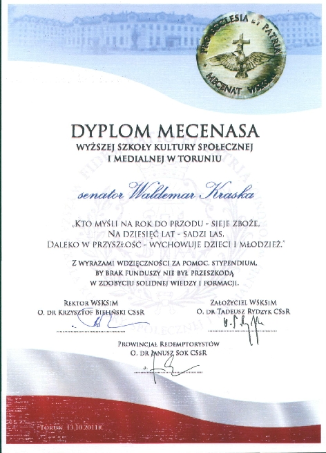 Dyplom Mecenasa 